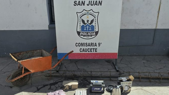 la comisaria novena de caucete busca a los duenos de herramientas, electrodomesticos y objetos secuestrados