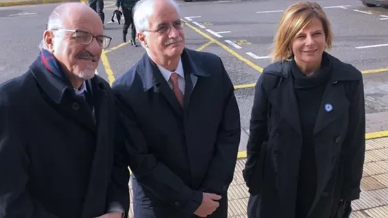 CFK estuvo acompañada por un decena de dirigentes políticos