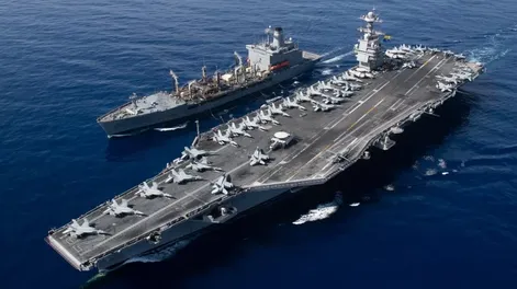 El USS Gerald Ford es el portaviones más grande de la flota estadounidense en el Caribe y la nave insignia.