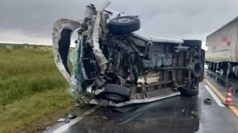 Un choque en la ruta 7 dejó dos muertos y un herido grave
