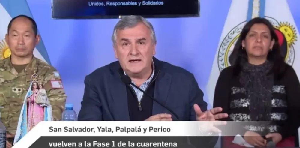 Parte de Jujuy vuelve a la fase 1 de la cuarentena tras confirmar nuevos casos