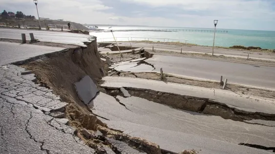 Colapsó la ruta nacional 3 en Comodoro Rivadavia