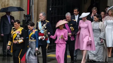 Todas las casas reales que acompañan al rey Carlos III en el día de su coronación