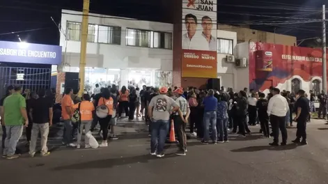 El ánimo en Por San Juan fue de mayor a menor a la espera de resultados