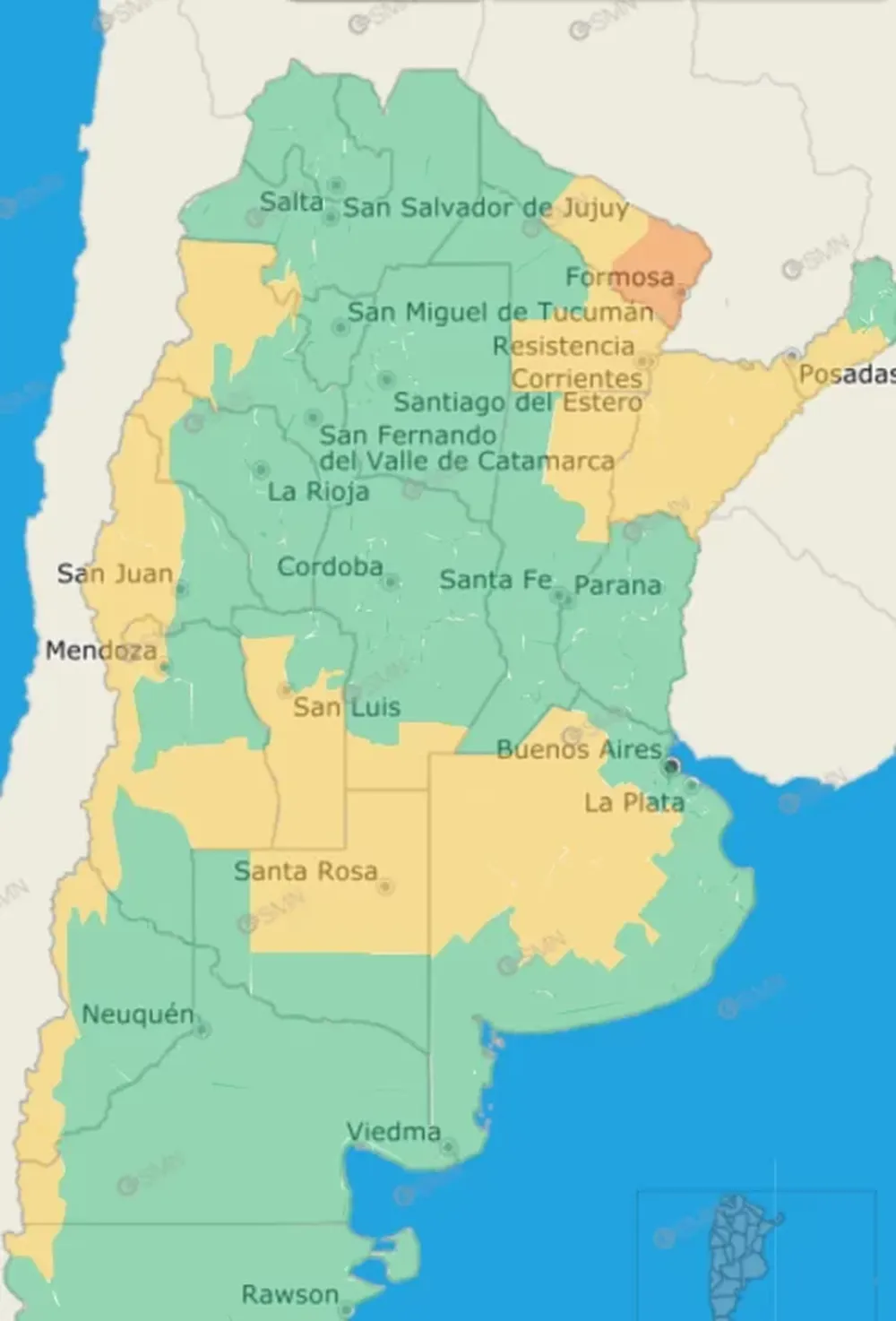 Alerta amarillo por Zonda en San Juan