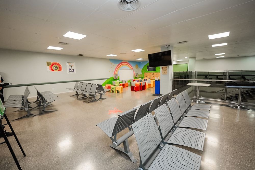 As&iacute; qued&oacute; la sala de espera.