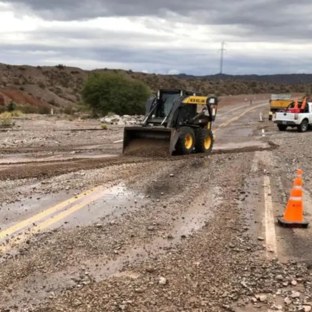 Advierten que producto de la tormenta, un tramo de la Ruta 150 está intransitable