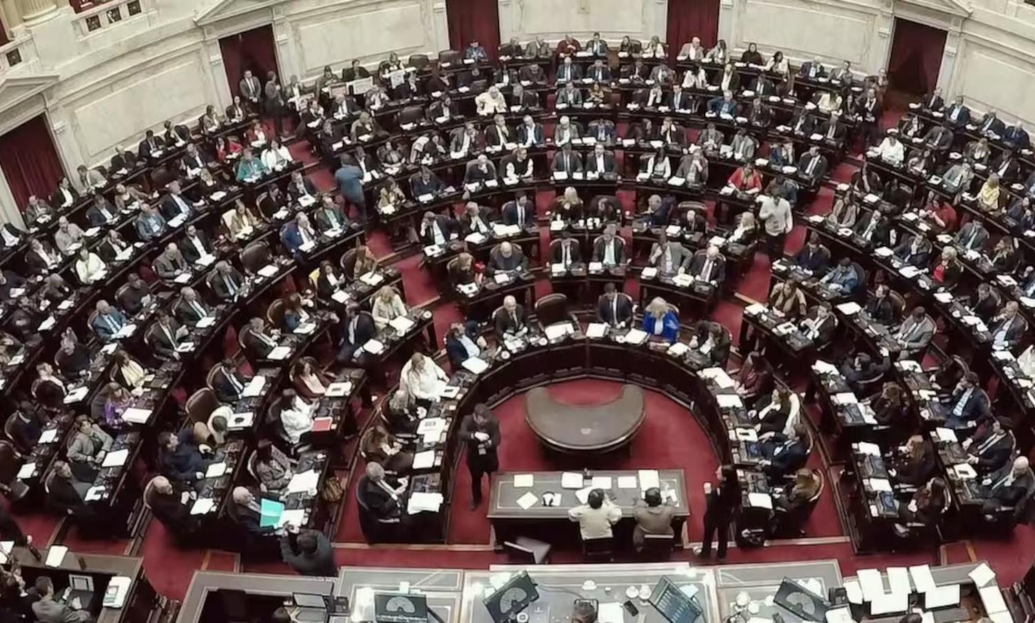Foto del recinto cuando se trató la reforma del Banco Central e Inocencia Fiscal II.&nbsp;