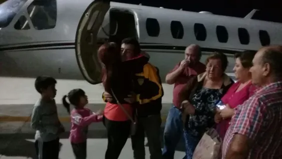 Llegó el sanjuanino que estuvo 4 años en Venezuela y terminó desnutrido