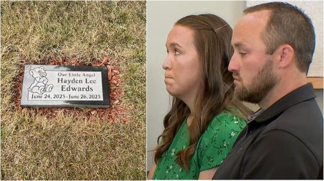 Hayden Edwards murió con tan solo dos días de vida por hiperbilirrubinemia.