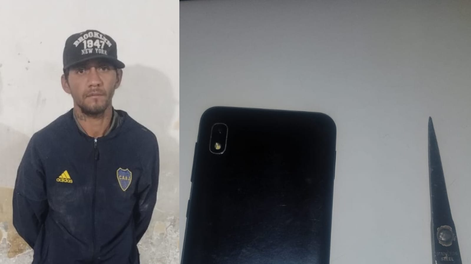 Robó un celular, atacó a la víctima con una tijera y terminó detenido en la Ruta 40