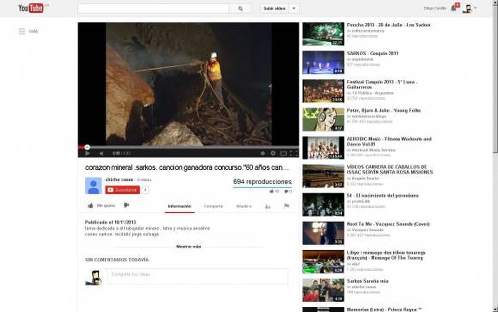 Corazón mineral .Sarkos. Canción ganadora concurso “60 años AOMA”