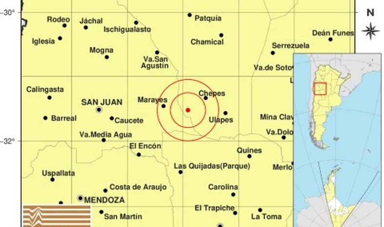 Tembló fuerte en La Rioja y se sintió en San Juan