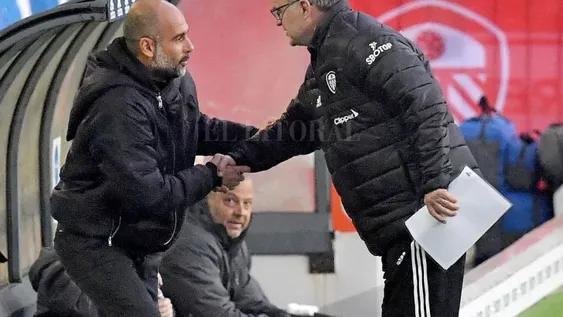 Empataron en un frenético partido el Leeds de Bielsa y el Manchester City de Guardiola