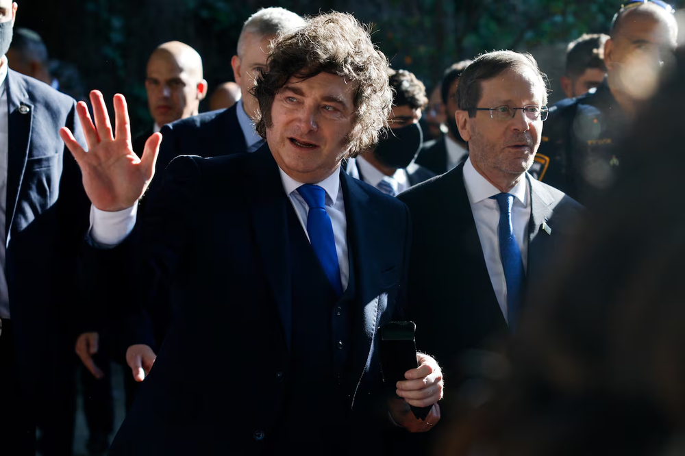 Javier Milei en Israel.