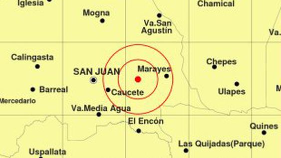 Un sismo de 4,1 grados y poca profundidad se sintió en San Juan