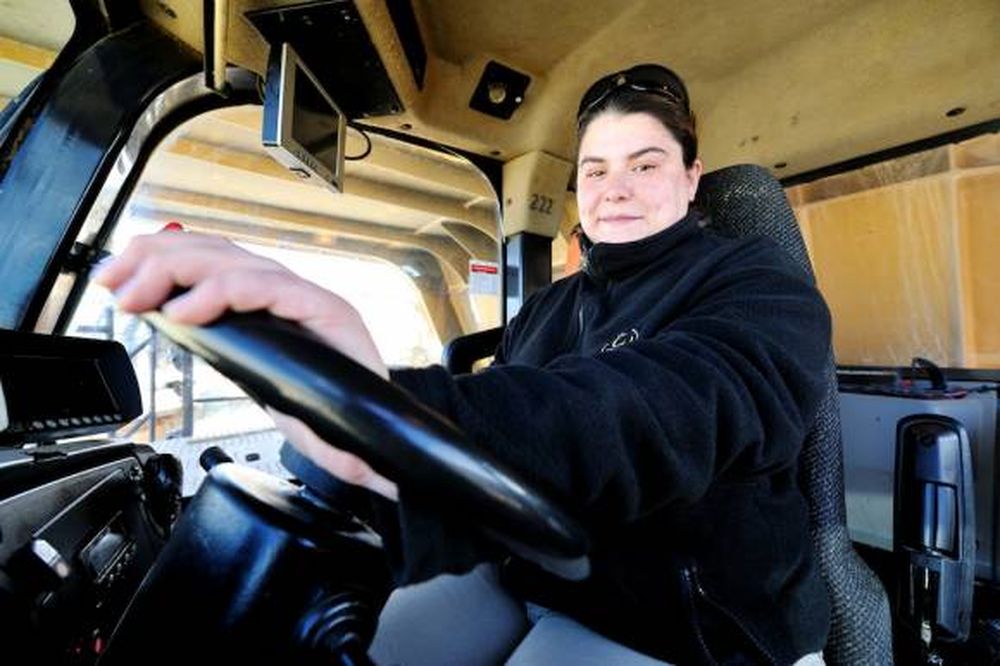 Mujeres mineras en primer plano