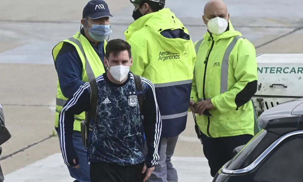 Messi llegó para pasar las fiestas de fin de año