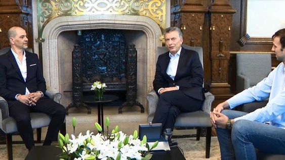 Macri recibió en Casa Rosada a Hernández y Delía