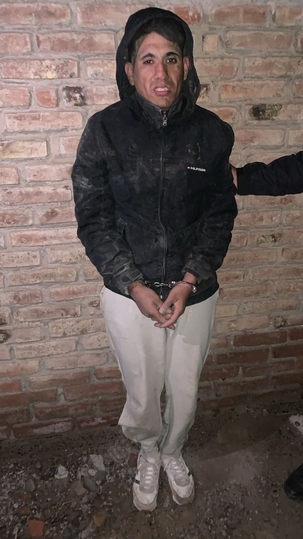 Franco Daniel Argüello Herrera, integrante de la banda Los cordobeses detenido. Imagen de su arresto en Flagrancia a la que pudo acceder DIARIO DE CUYO.