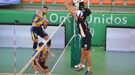Obras cayó sin atenuantes con un equipo que debutó en la elite del vóley nacional