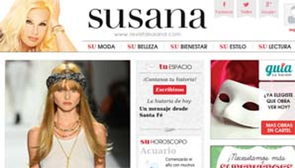 La revista de Susana hará una superproducción en San Juan