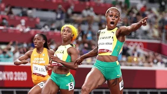 En los 100 metros, Jamaica se llevó todo