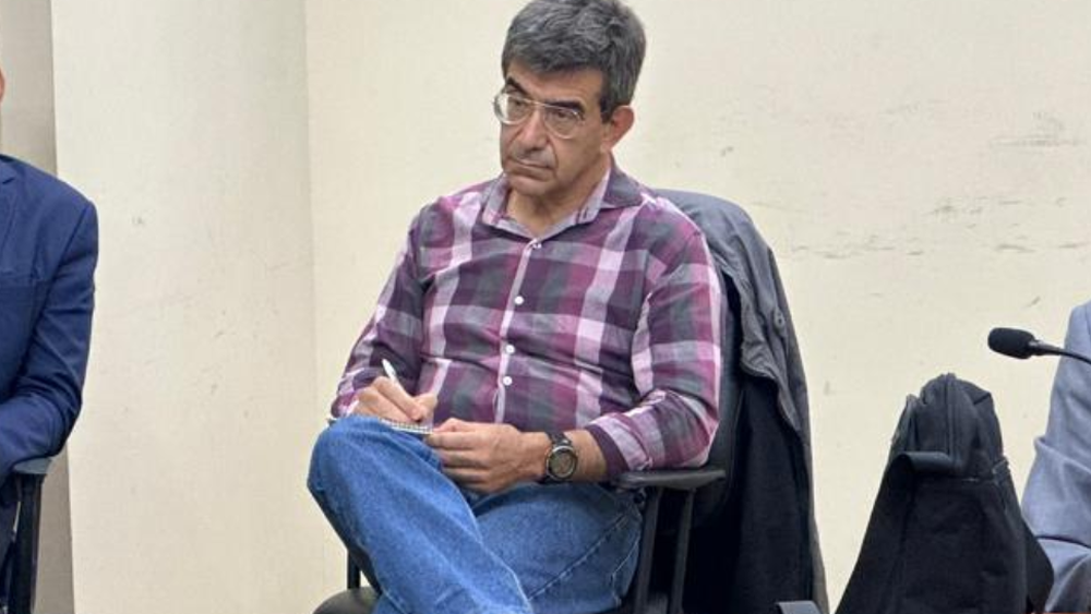 El médico Miguel Amado dio una declaración corta antes de conocer la sentencia.&nbsp;