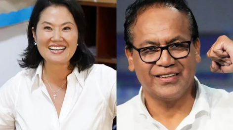 Keiko Fujimori y Roberto Sánchez.
