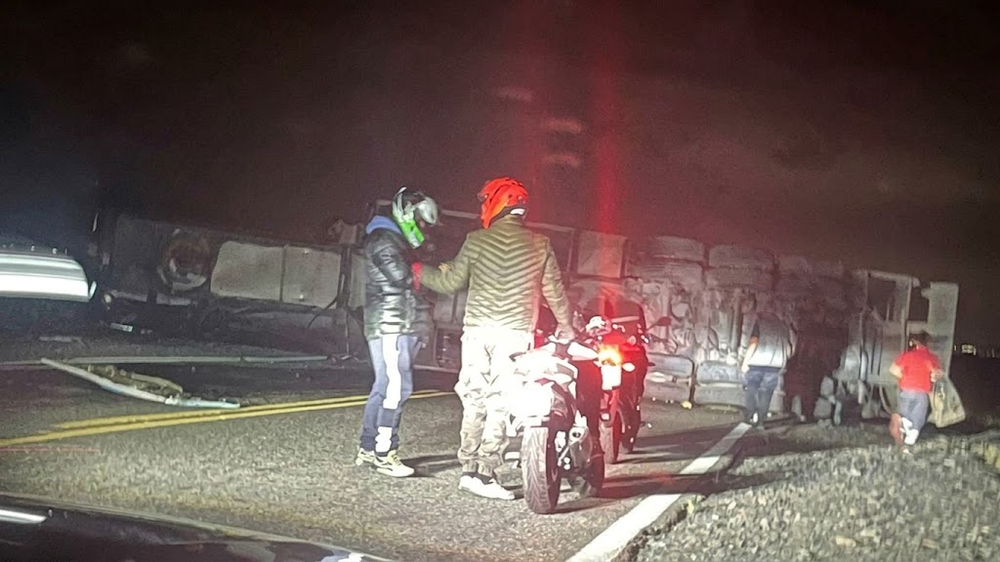 Vuelco en Ruta 141.