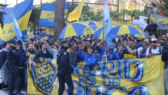 Cariño xeneize en Madrid