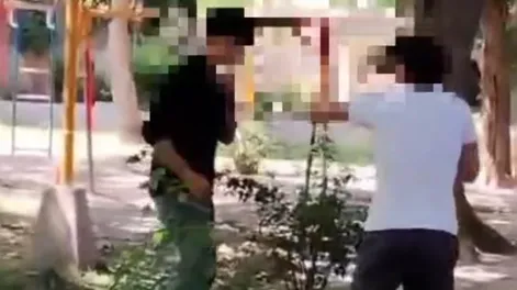 La pelea entre los dos alumnos - Captura de video