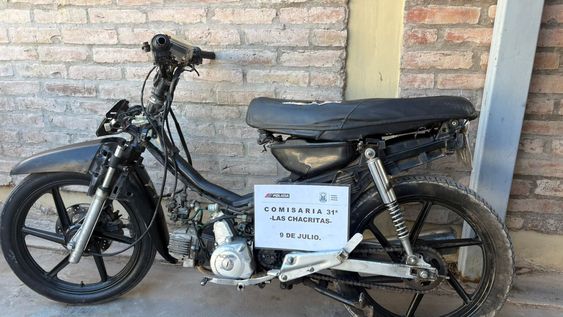 La moto encontrada.