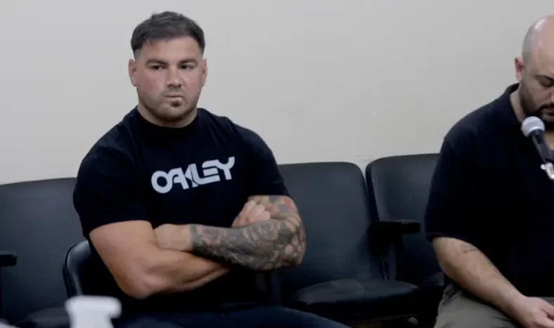 Barrera en la audiencia de este martes. Foto DIARIO DE CUYO.