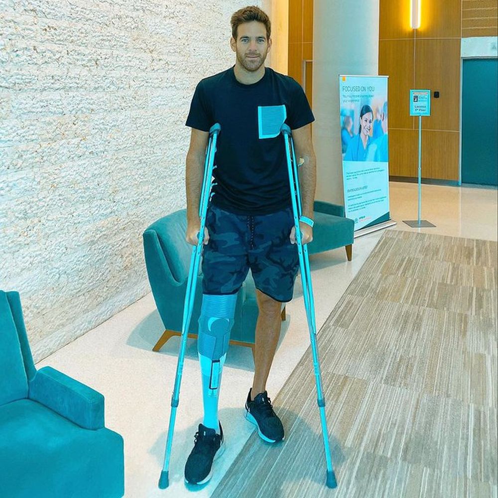 Del Potro, operado con éxito de su rodilla derecha