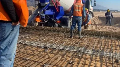 Obra de la Ruta 40 Sur, actualmente frenada.
