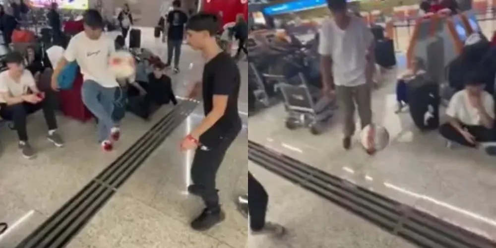 Les cancelaron el vuelo para el viaje de egresados a Bariloche y se “vengaron” en pleno aeropuerto