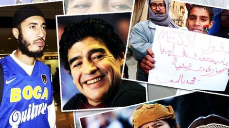 Los Khadafi, Maradona, Messi y el fútbol