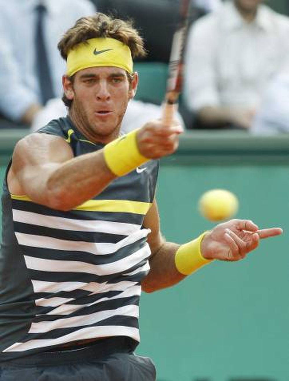 Del Potro, eliminado por Federer en Roland Garros