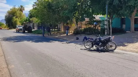 La escena del accidente. Foto: Gentileza