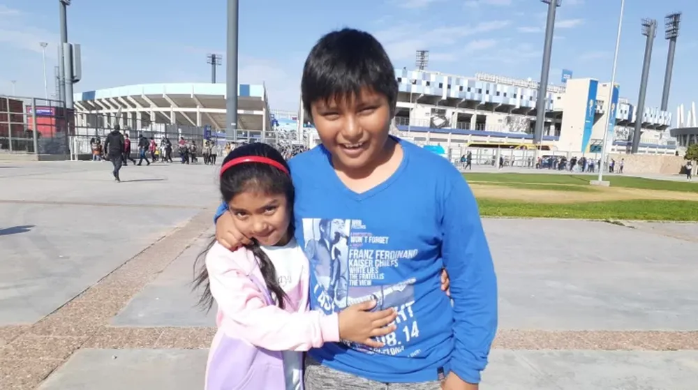 La alegría de ver el estadio