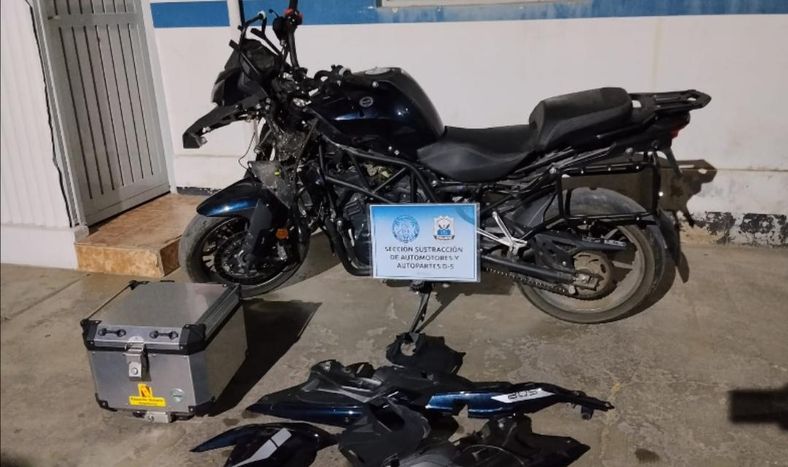 Moto recuperada.
