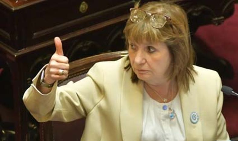 Patricia Bullrich, este viernes en el Senado.