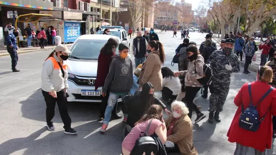 Dos mujeres mayores fueron atropelladas en pleno centro