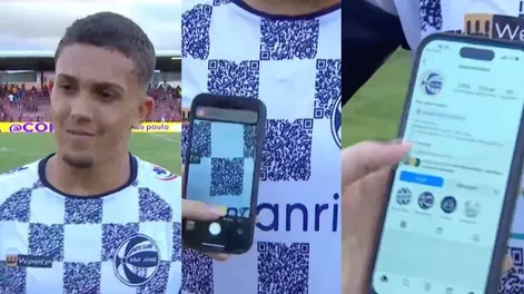 Un club de Brasil usa su camiseta llena de códigos QR