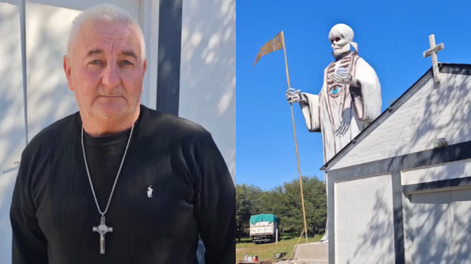 Investigan el fallecimiento de un hombre que se hizo viral por construir una estatua de San La Muerte