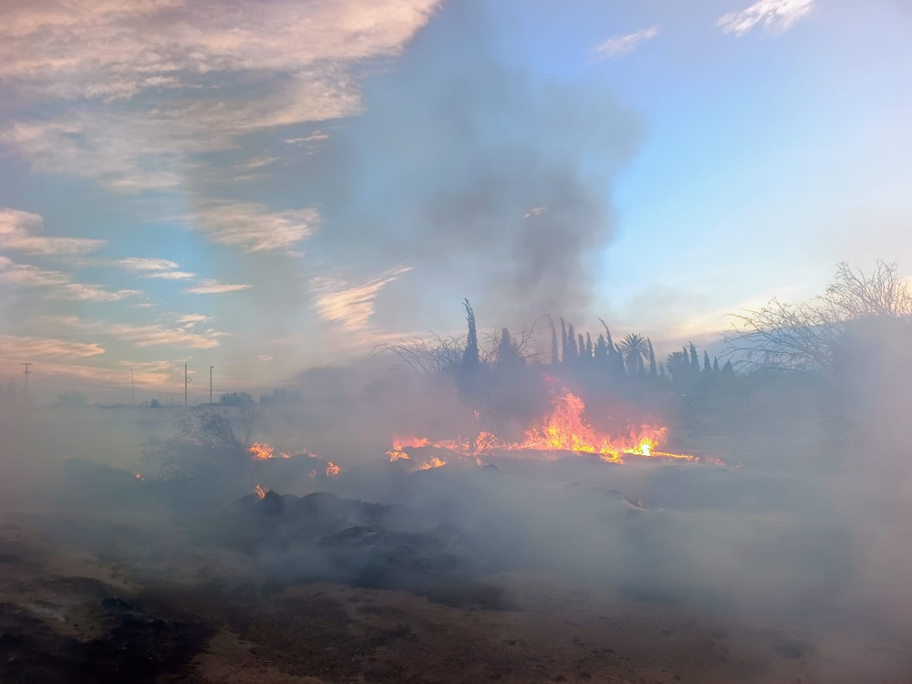 Incendio en Santa Luc&iacute;a.