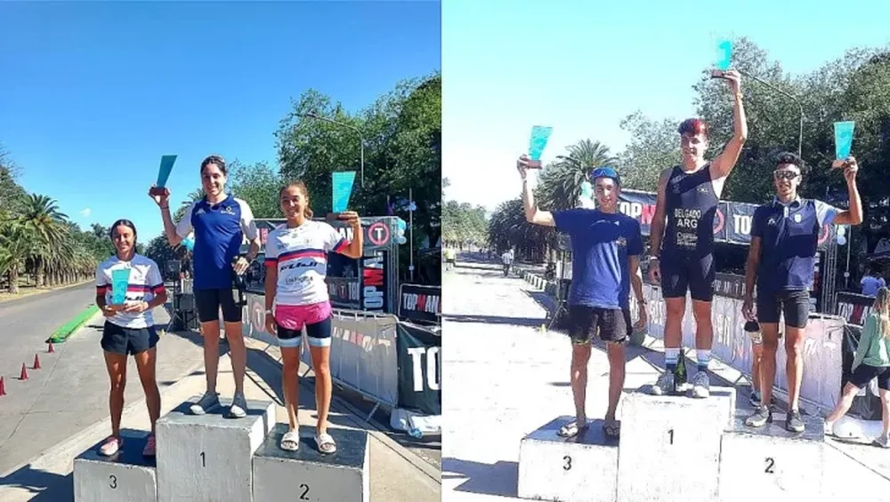 Los sanjuaninos pisaron fuerte en otra fecha del triatlón mendocino