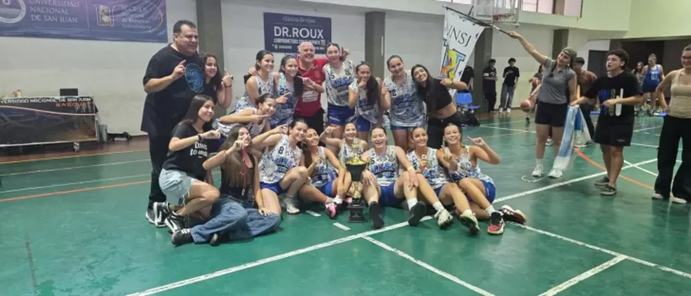 La felicidad del equipo campeón.