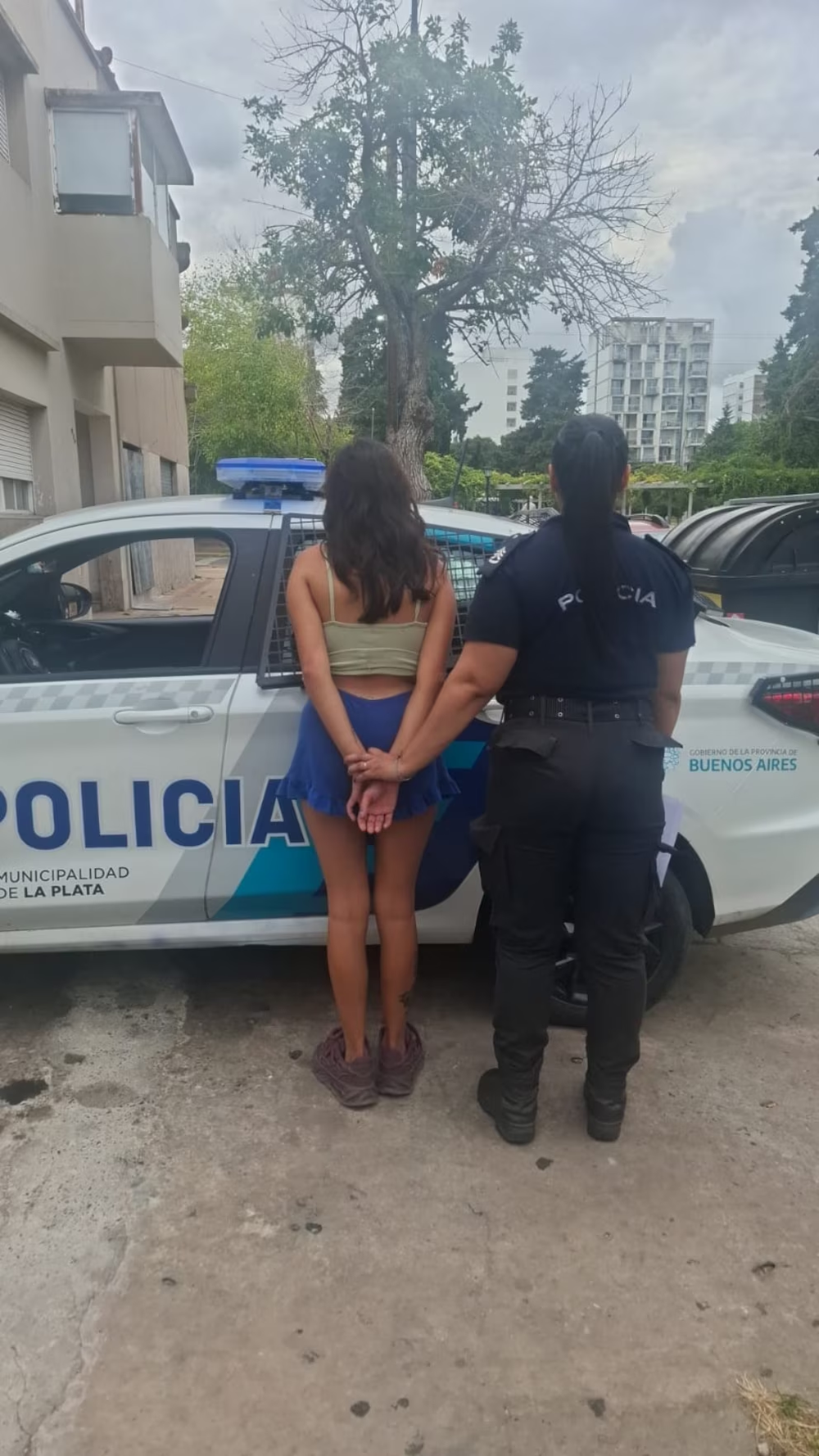 La mujer que apu&ntilde;al&oacute; al anciano tras ser detenida